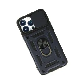 Newface Iphone 13 Pro Max Kılıf Pars Lens Yüzüklü Silikon - Lacivert