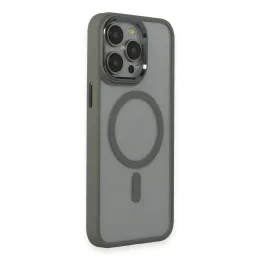 Newface Iphone 15 Pro Max Kılıf Room Magneticsafe Silikon - Gri