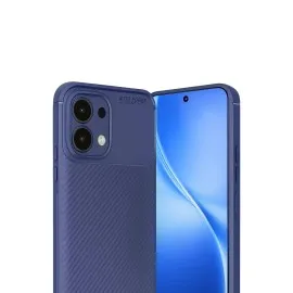 Newface Oppo A6 Pro 4G Auto Focus Karbon Kapak - Lacivert