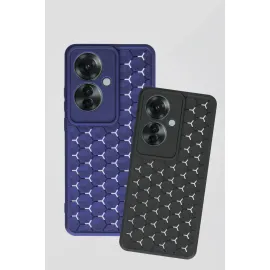 Newface Oppo Reno 11F Kılıf Petek Silikon Kapak - Siyah