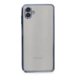 Newface Samsung Galaxy A04 Kılıf Razer Lensli Silikon - Açık Mavi