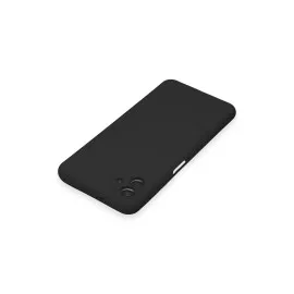 Newface Samsung Galaxy A04E Kılıf Nano Içi Kadife Silikon - Siyah