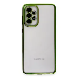 Newface Samsung Galaxy A53 5G Kılıf Razer Lensli Silikon - Yeşil
