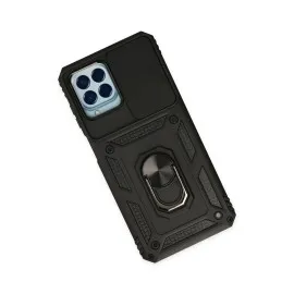 Newface Samsung Galaxy M33 Kılıf Pars Lens Yüzüklü Silikon - Siyah