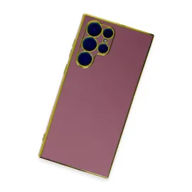 Newface Samsung Galaxy S22 Ultra Kılıf Volet Silikon - Kırmızı