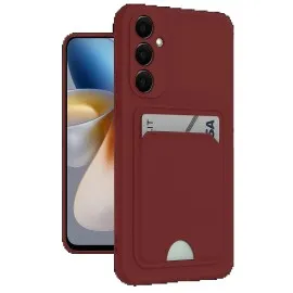 Newface Samsung Galaxy S24 Plus Kelvin Kartvizitli Silikon - Bordo