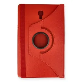 Newface Samsung Galaxy T590 Tab A 10.5 Kılıf 360 Tablet Deri Kılıf - Kırmızı