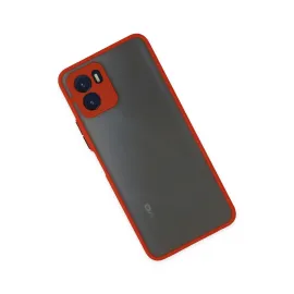 Newface Vivo Y15S Kılıf Montreal Silikon Kapak - Kırmızı