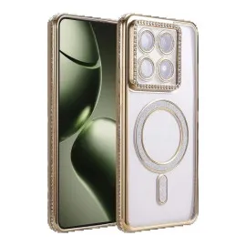 Newface Xiaomi Mi 14T Pro Joke Simli Magneticsafe Kılıf - Gold