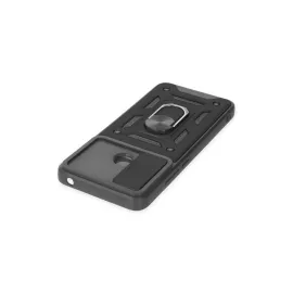 Newface Xiaomi Redmi 10C Kılıf Pars Lens Yüzüklü Silikon - Siyah