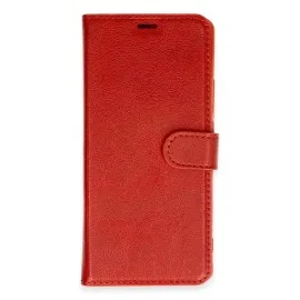 Newface Xiaomi Redmi Note 13 Pro 4G Kılıf Trend S Plus Kapaklı Kılıf - Kırmızı