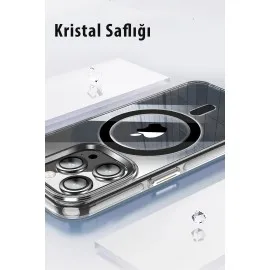 Joko Iphone 14 Pro Kılıf Crystal Magsafe Kapak - Siyah