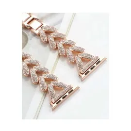 Newface Apple Watch 38Mm Node Taşlı Kordon - Siyah