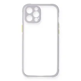 Newface Iphone 12 Kılıf Miami Şeffaf Silikon - Lila