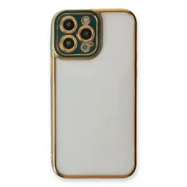 Newface Iphone 13 Pro Kılıf Liva Lens Silikon - Yeşil