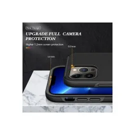Newface Iphone 13 Pro Max Kılıf Elit Yüzüklü Kapak - Siyah