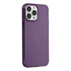 Newface Iphone 14 Pro Kılıf Pc Sert Şeffaf Kapak - Mor