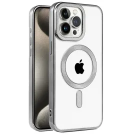 Newface Iphone 15 Pro Kılıf Kronos Magsafe Kapak - Titanyum Gri