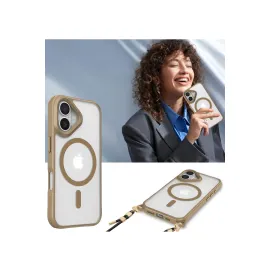 Newface Iphone 16 Plus Kılıf Enka Magsafe Silikon Kılıf - Desert