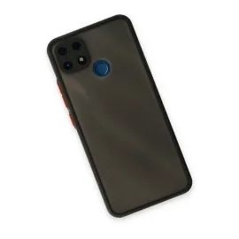 Newface Realme C25 Kılıf Montreal Silikon Kapak - Siyah