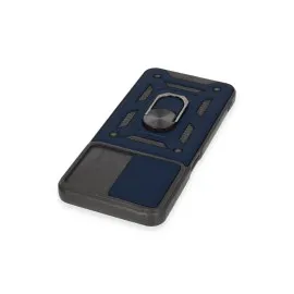 Newface Realme C35 Kılıf Pars Lens Yüzüklü Silikon - Lacivert