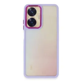 Newface Realme C55 Kılıf Dora Kapak - Lila