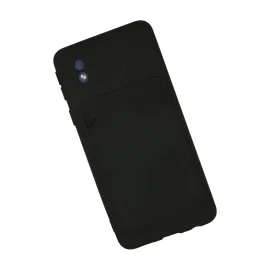 Newface Samsung Galaxy A01 Core Kılıf Kelvin Kartvizitli Silikon - Siyah