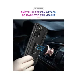 Newface Samsung Galaxy A02S Kılıf Sofya Yüzüklü Silikon Kapak - Siyah