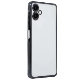 Newface Samsung Galaxy A06 Kılıf Razer Lensli Silikon - Siyah