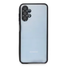 Newface Samsung Galaxy A13 4G Kılıf Razer Lensli Silikon - Siyah