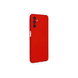 Newface Samsung Galaxy A14 4G Kılıf Nano Içi Kadife Silikon - Kırmızı