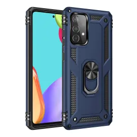 Newface Samsung Galaxy A33 5G Kılıf Sofya Yüzüklü Silikon Kapak - Lacivert