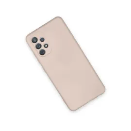 Newface Samsung Galaxy A52 Kılıf Nano Içi Kadife Silikon - Pudra