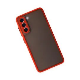 Newface Samsung Galaxy S21 Fe Kılıf Montreal Silikon Kapak - Kırmızı