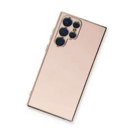 Newface Samsung Galaxy S22 Ultra Kılıf Volet Silikon - Pembe