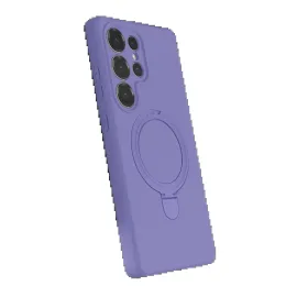 Newface Samsung Galaxy S23 Ultra Regal Magsafe Standlı Kapak - Lila