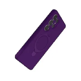 Newface Samsung Galaxy S24 Ultra Regal Magsafe Standlı Kapak - Derin Mor