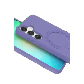 Newface Samsung Galaxy S25 Regal Magsafe Standlı Kapak - Lila