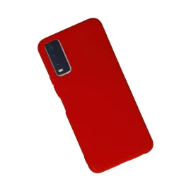 Newface Vivo Y11S Kılıf Nano Içi Kadife Silikon - Kırmızı