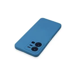 Newface Vivo Y35 Kılıf Nano Içi Kadife Silikon - Mavi