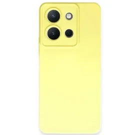 Newface Vivo Y36 Kılıf Nano içi Kadife Silikon - Sarı