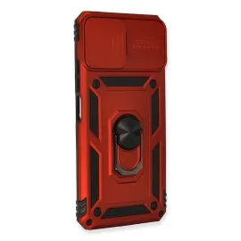 Newface Xiaomi Mi 11 Lite Kılıf Pars Lens Yüzüklü Silikon - Kırmızı