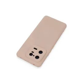 Newface Xiaomi Mi 13 Pro Kılıf Nano Içi Kadife Silikon - Pudra