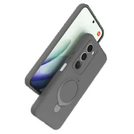Newface Xiaomi Redmi 15 4G Regal Magsafe Standlı Kapak - Titan Gri