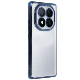 Newface Xiaomi Redmi Note 14 Pro 4G Kılıf Razer Lensli Silikon - Lacivert