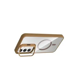 Joko Samsung Galaxy S25 Fe Remim Lensli Magsafe Standlı Kapak - Kahverengi