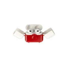 Newface Airpods 3 (3.nesil) Basmalı Kılıf - Kırmızı-Beyaz