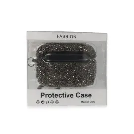 Newface Airpods 3 (3.nesil) Mira Taşlı Kılıf - Siyah