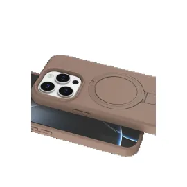 Newface Apple Iphone 15 Pro Max Regal Magsafe Standlı Kapak - Çöl Titanyum