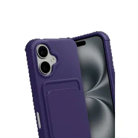 Newface Apple Iphone 17 Kelvin Kartvizitli Silikon - Derin Mor